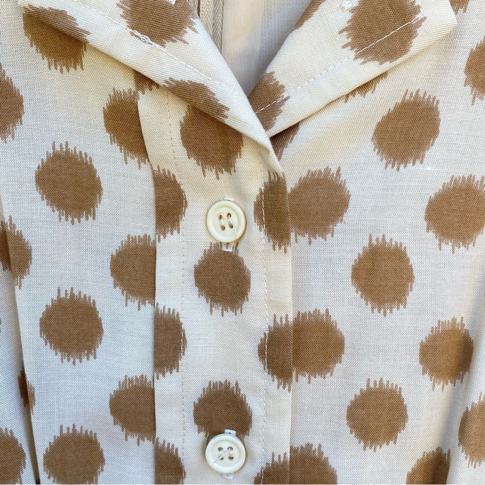 Joseph Magnin Polka Dot Two Piece Dress & Jacket 1970’s Vintage size Small - Picture 9 of 16